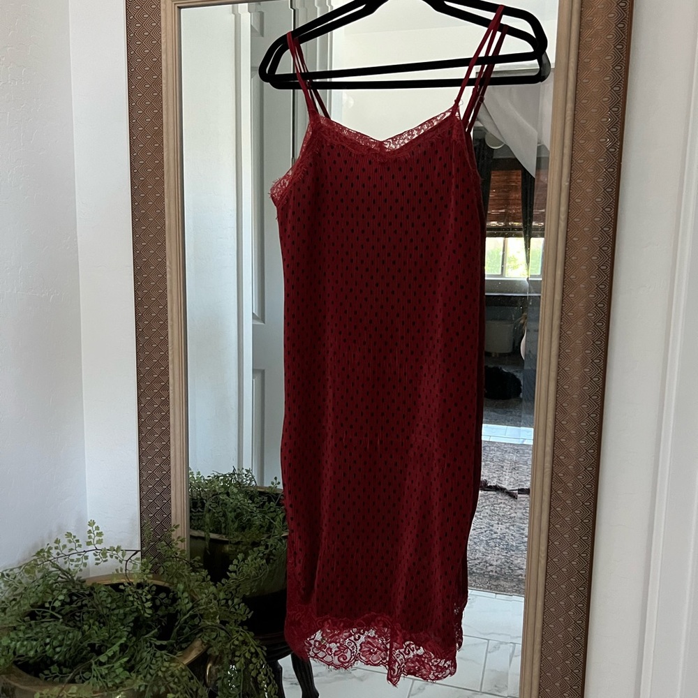Free people pleated nightgown/ slip dress